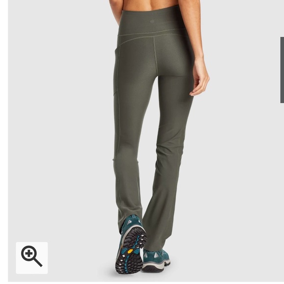 NWT Eddie Bauer: Women's Trail Adventure High Rise Pants, Dark Loden, Size M - Picture 5 of 16